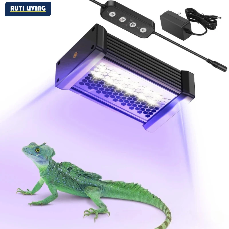Reptile UVA+UVB Full Spectrum LED UV Lamp 10.0/20.0 Turtle Lizard Snake Light Terrarium Lamp for Reptile Vivarium Calcium Supply