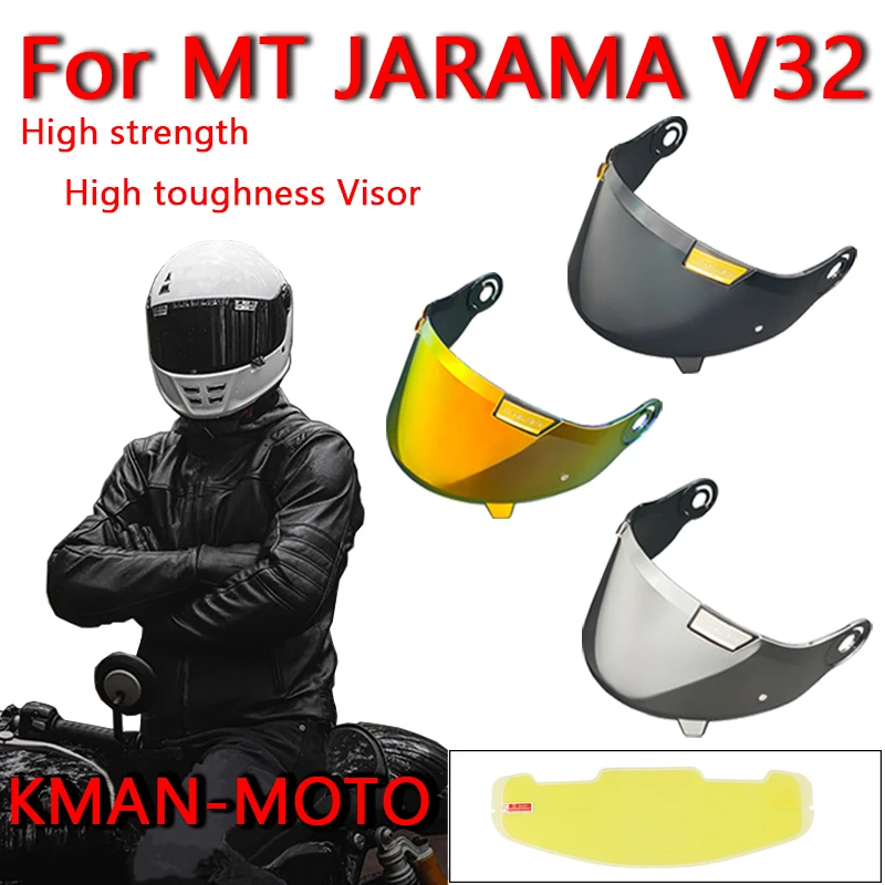 JARAMA V32 Helmet visor Shield for visiere casque MT JARAMA V32 helmet shield for JARAMA Visors Shield Anti Fog Film V32 vizier