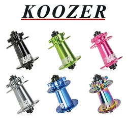 Koozer XM490pro Front MTB 5x100mm QR 9x100mm TA 15x100mm THRU 24H 28H 32H 36 Holes 6 Bolts Disc 2 Sealed Bearing Bicycle Hub