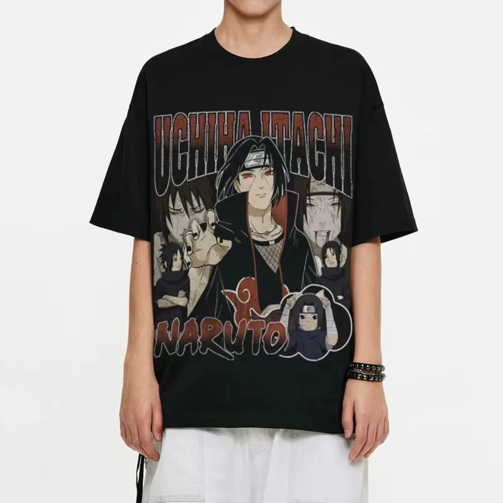 

2026 new Uzumaki Print Short-Sleeved Men's and Women's T-Shirt - Stylish Male Student Trendy Basic Style Street Retro Style