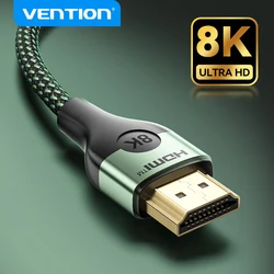 Vention 8K HDMI 2.1 Cable for Xiaomi TV Box PS5 48Gbps 8K/60Hz 4K/120Hz HDMI Cable HDR10+ HDCP2.2 for PS4 HDMI Splitter 8K HDMI