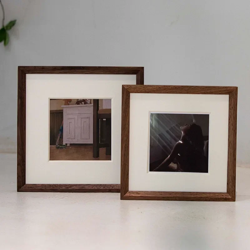 Minimalist Solid Wood Square Photo Frame - Elegant Home Decor Picture Frame for Tabletop Display Home Decor
