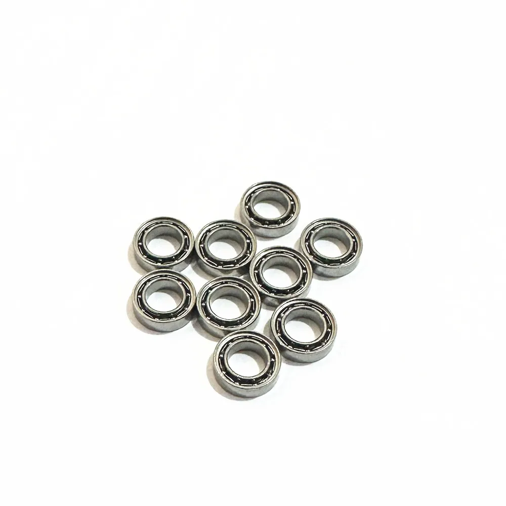 10pcs Miniature Ball Bearing MR74 Open No Cover 4x7x2mm Small Air Model Motor Bearings