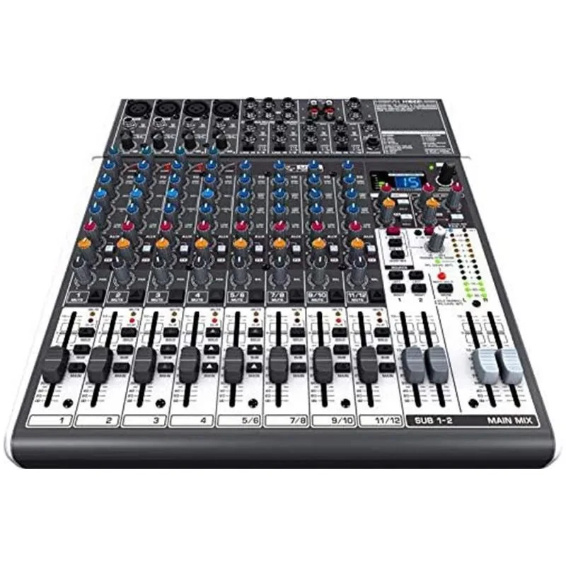 X1622 USB Mixer with One-Knob Compression & 2 Subgroups,16-Input 4-Mic Analog Audio Mixing Console for Live Band&Fixed Install