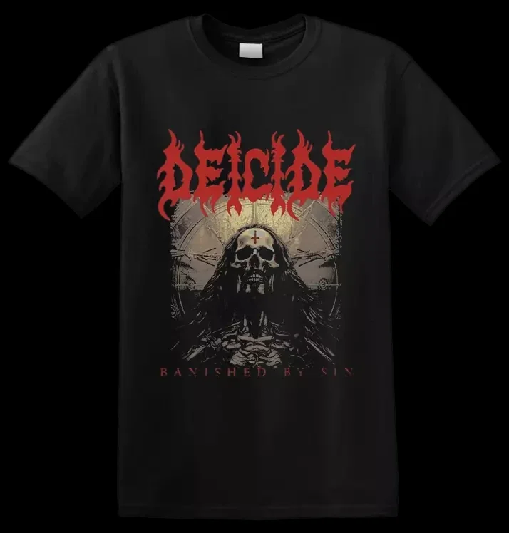 2006 Deicide Scars Of The Crucifix T Shirt rare design black tee Graphic Short Sleeve Shirt Unisex Men Women Summer