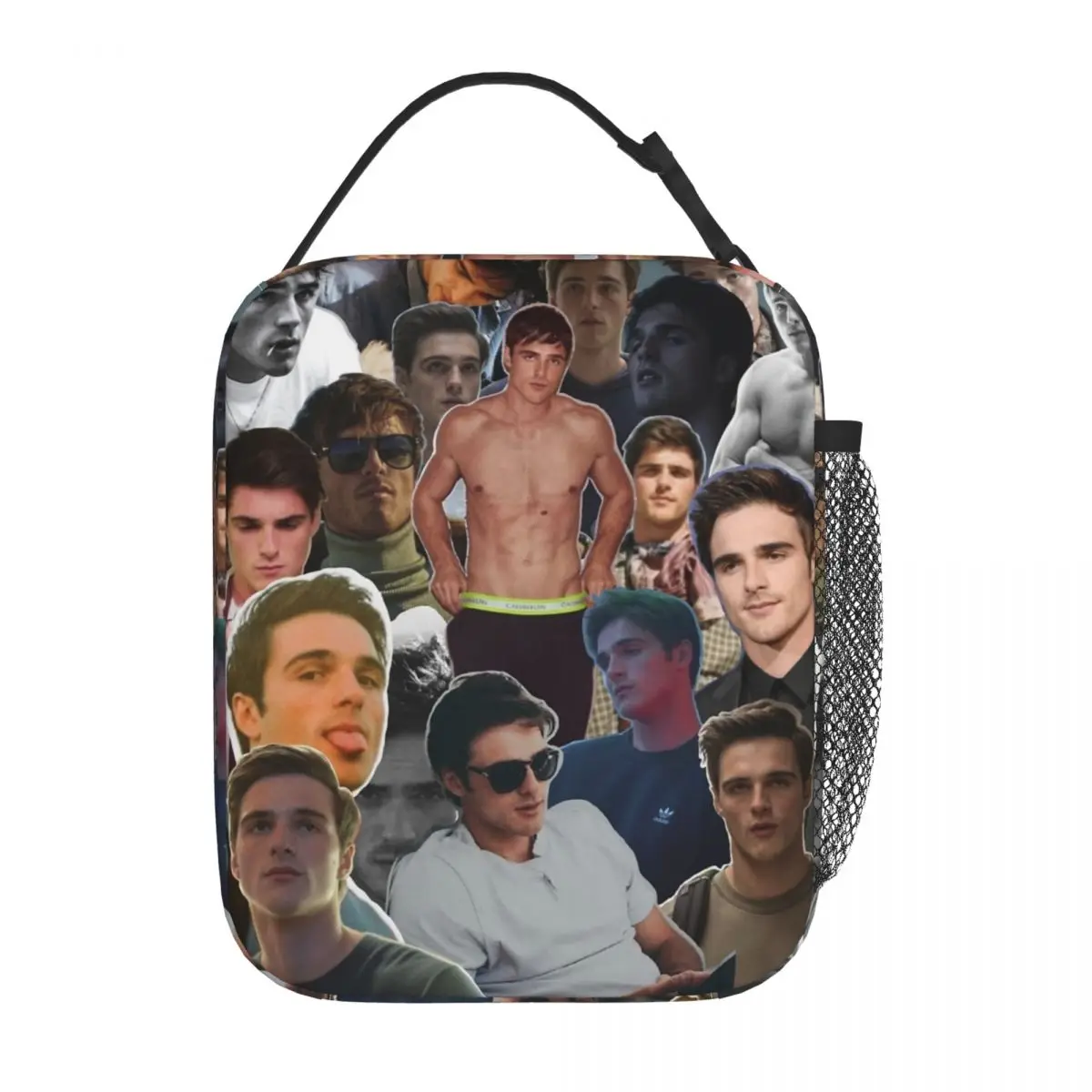 Vintage Jacob Elordi Collage wärme isolierte Lunch-Tasche für die Arbeit tragbare Lebensmittel behälter Tasche Männer Frauen Kühler thermische Lunchbox