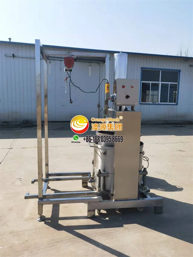 Commercial Hydraulic Fruit Vegetable Cold Filter Press Juice Machine Mulberry Mango Juicer Extractor