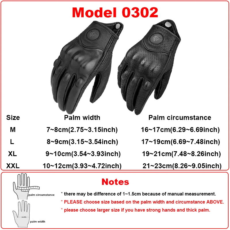 Genuine Leather Motorcycle Gloves Winter Gloves Summer Goatskin Riding Touch Operation Fist Joint Protect Guantes Moto Luvas