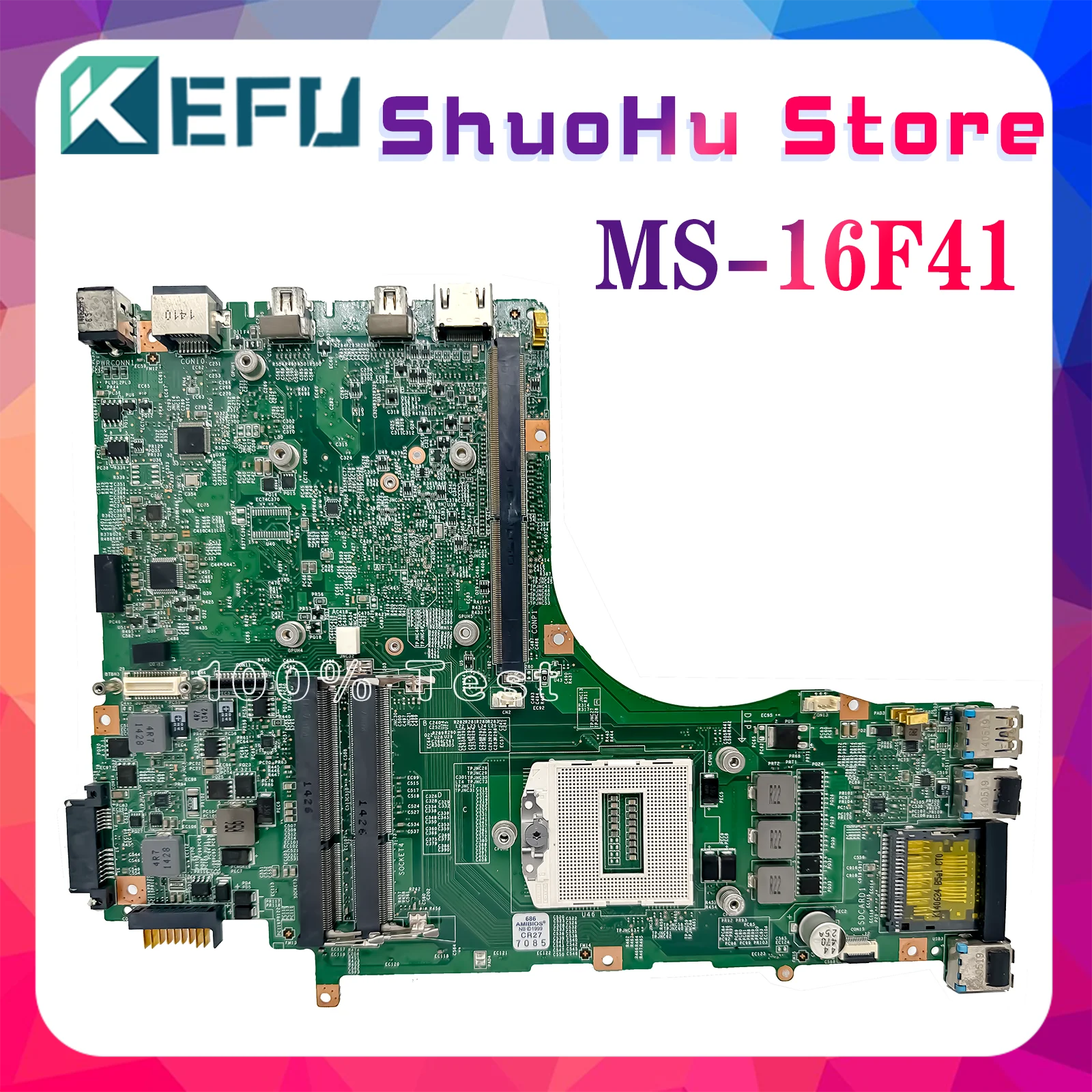 

VER:1.1 Mainboard FOR MSI GT60 20C MS-16F4 MS-16F41 Laptop Motherboard DDR3 PGA 947 100% Tested Fast Ship