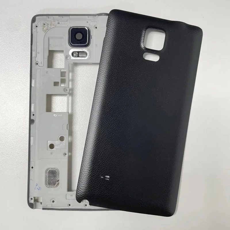 

Full Housing Case For Samsung Galaxy Note 4 N910F Metal Middle Frame Plate Bezel+Battery Back Cover Replacement Parts