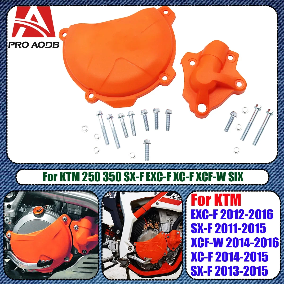 

Motorcycle Clutch Cover Water Pump Cover Protector For KTM FREERIDE 350 2013-2016 For KTM 250 350 SX-F EXC-F XC-F XCF-W SIX