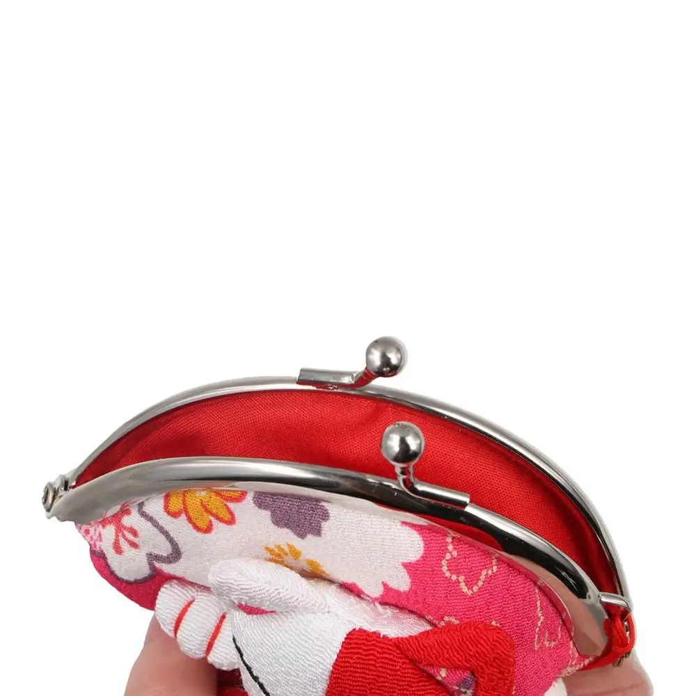Повседневный японский стиль Maneki Neko, кошелек для монет, кукольные кошельки, клатч Lucky Cat, сумка для хранения, держатель для карт с цветочным принтом, дорожный