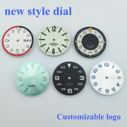 28.5mm New Styles Watch Dial nh35 Sterile Dial Green Luminous Watch Face Watch Parts Fit NH34/NH35/NH36 Movement