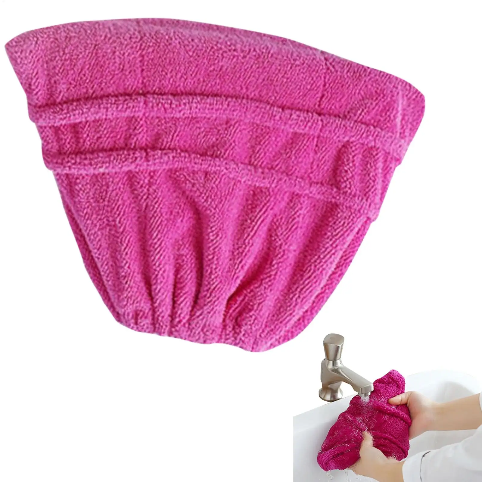 Lazy Broom Cover Cloth Reusable Coral Fleece Broom Sweeping Refill Wet Dry Dual Use Washable Mop Covers Random color