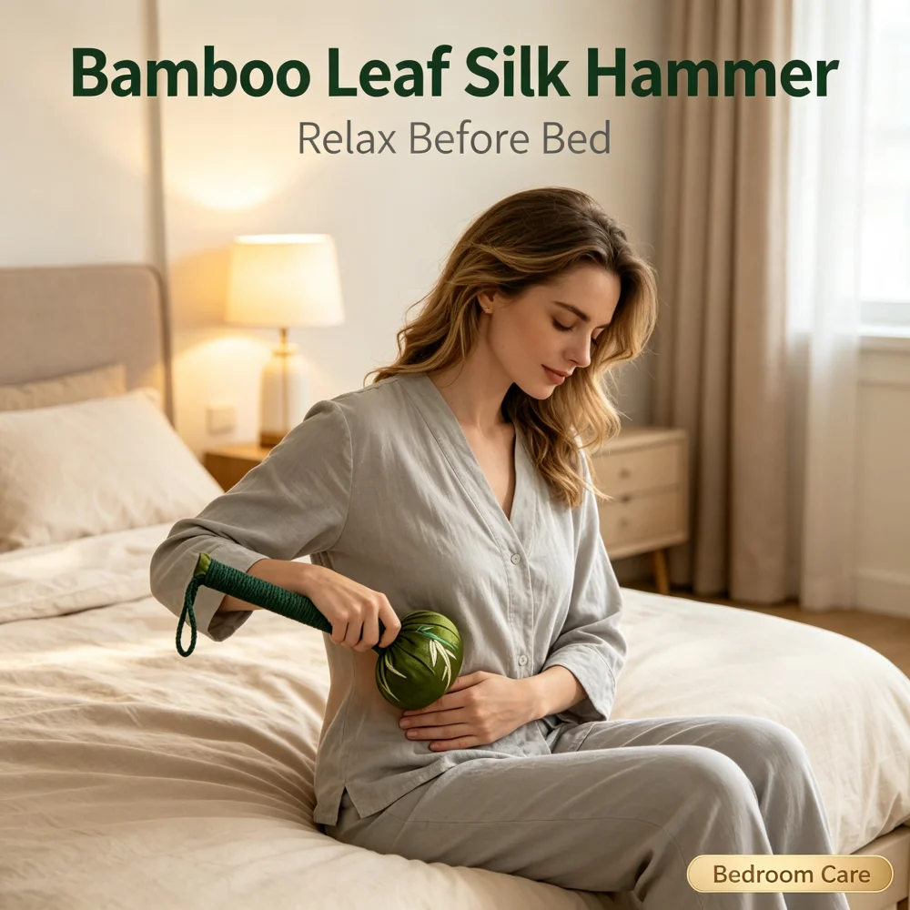 Handheld Wormwood Body Massage Hammer, Full‑Body Acupoint Tapping for Muscle Relaxation,Daily Relaxation ,26cm & 31cm Available
