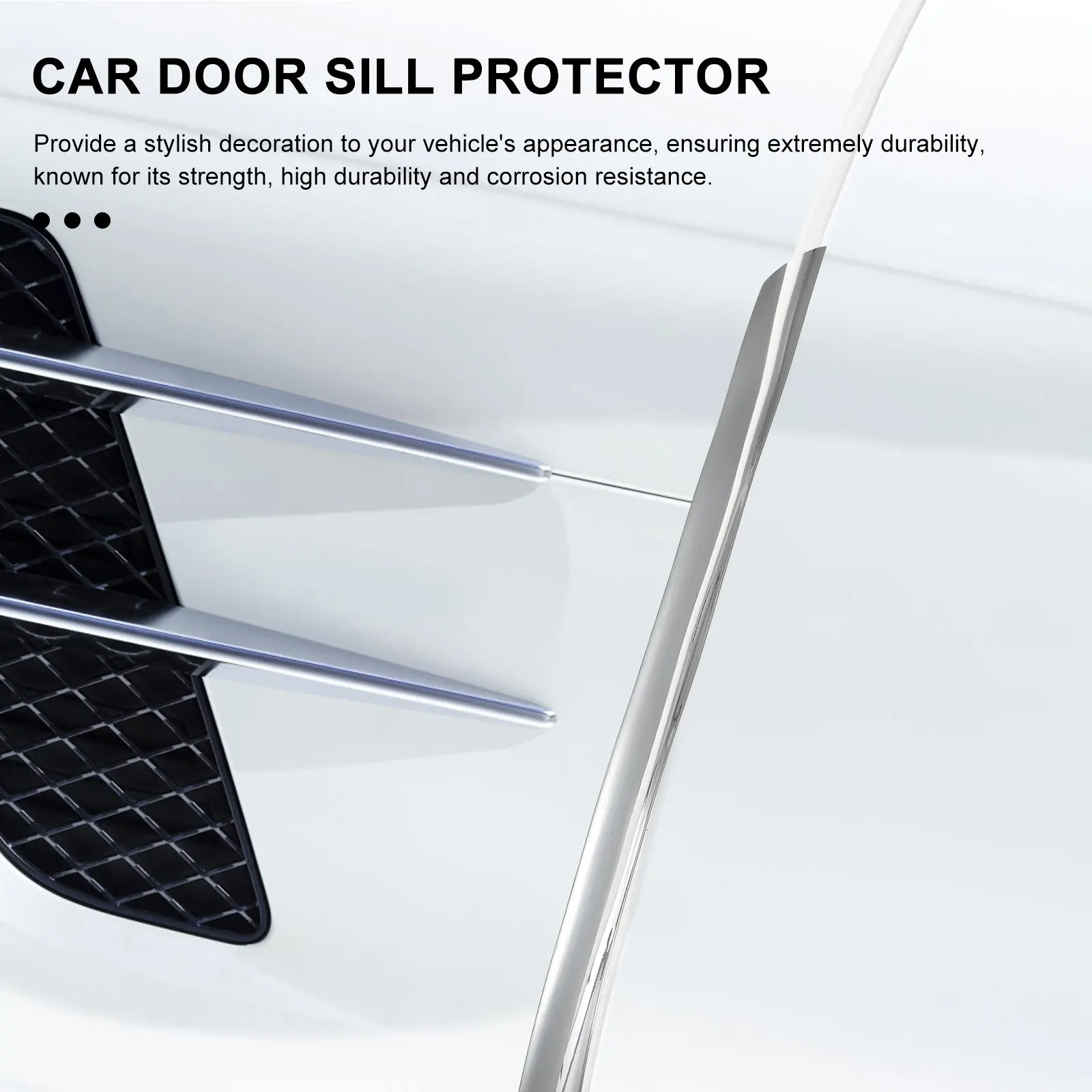 

PVC Strips Door Molding Window Tire Mirror Decorative Dust Proof Durable Practical Long Use Easy Install Fit Various