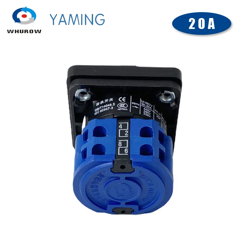 YMW26-20A Universal Power Cut Off 690V Two Poles Rotation Combination Control Circuit Rotary Cam Switch