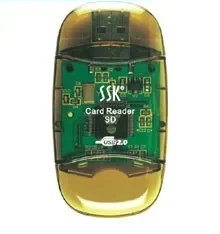 

MMC dual cap SD card reader TF/MiniSD with card holder