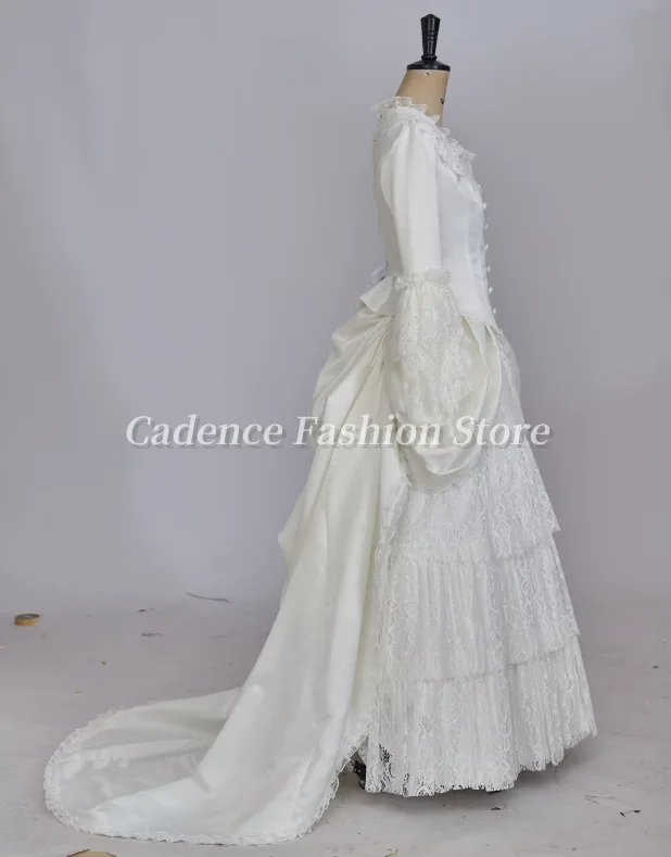 تخصيص الموسيقية تأثيري حلي الفيكتوري الأبيض فستان الزفاف فستان حفلة تنكرية فساتين لحضور الحفلات الموسيقية فساتين السهرة 2025