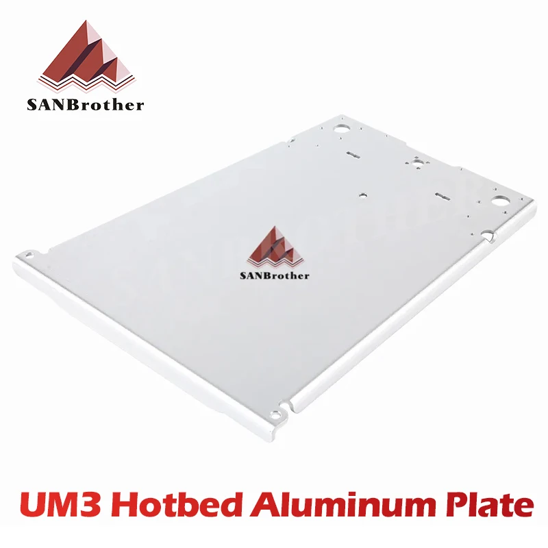 

UM2+ 3+ UM3 Алюминиевая нагреваемая платформа для 3D-принтера, расширенная, оптовая цена