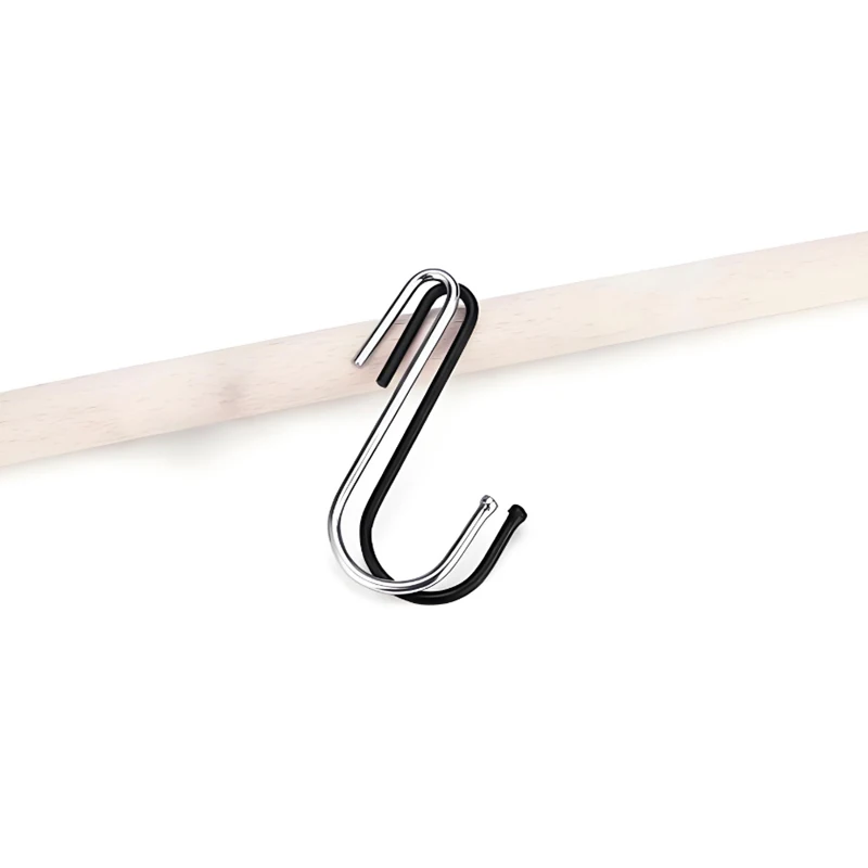 10PCS Multifunctional S-Hooks Stainless Steel Kitchen Bathroom Hanging Rack For Plants Bags Towels Storage Space Saver