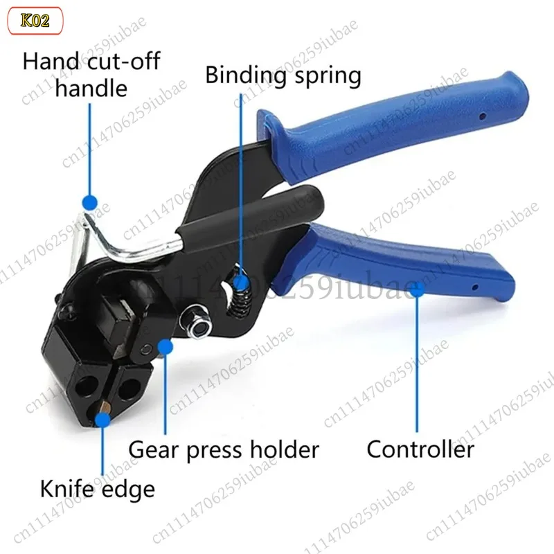 LK Multifunctional Cable Tie Tool Tensioning Cutting Pliers for Nylon Fasteners Zip Tie Gun Tensioner Cutter Crimping Pliers