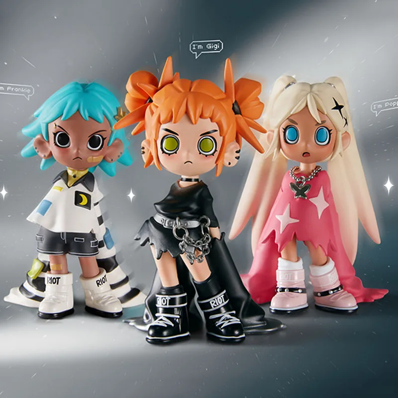 POPMART Lil Peach Riot: Laden! Serie Blind Box Guess Bag Mystery Box Speelgoed Pop Leuke Anime Figuur Desktop Ornamenten Collectie