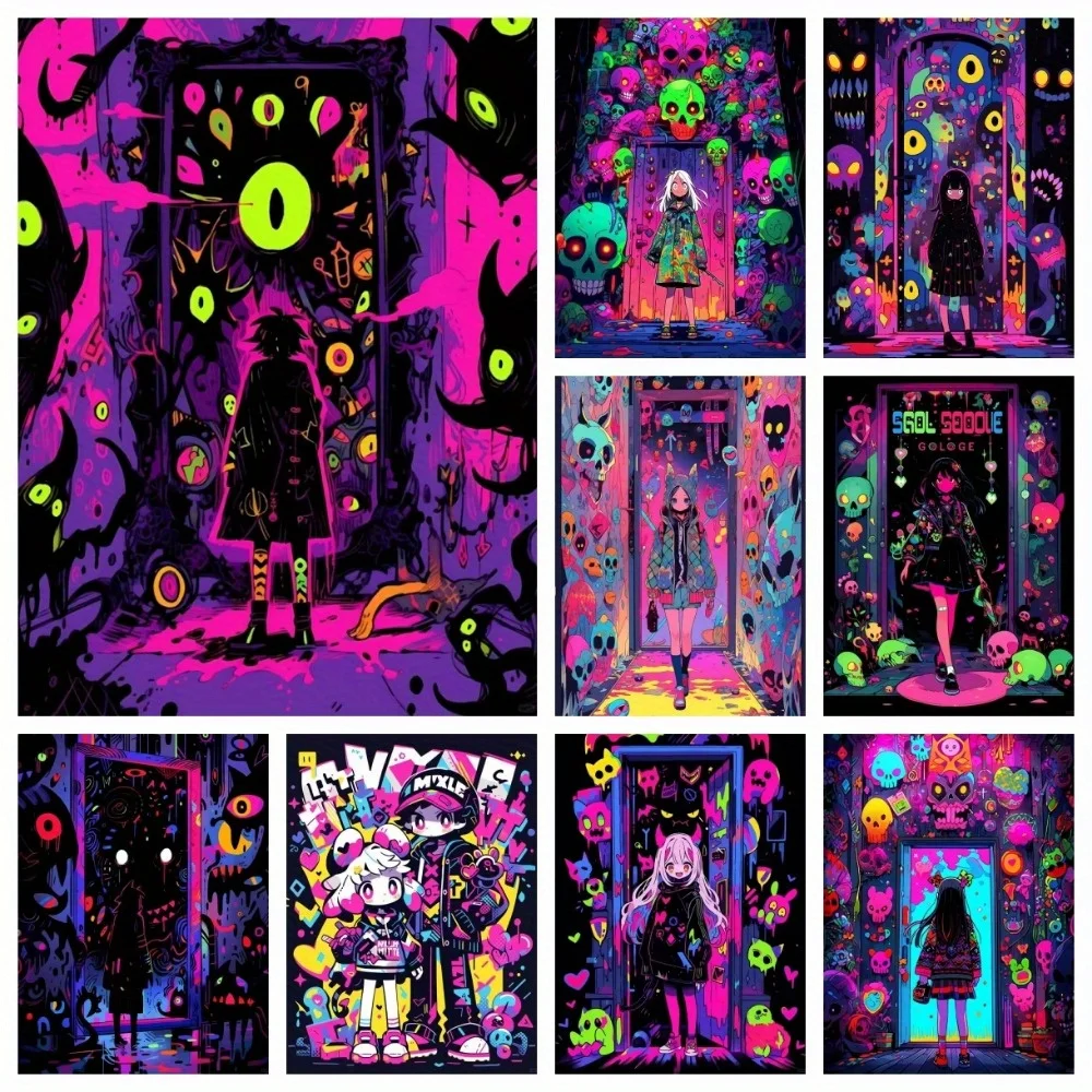 5D DIY Diamantmalerei 5D DIY Diamantkunst Cartoon-Sets Neue Graffiti-Stickerei Handgemachtes Mosaik Heimdekoration Geschenk