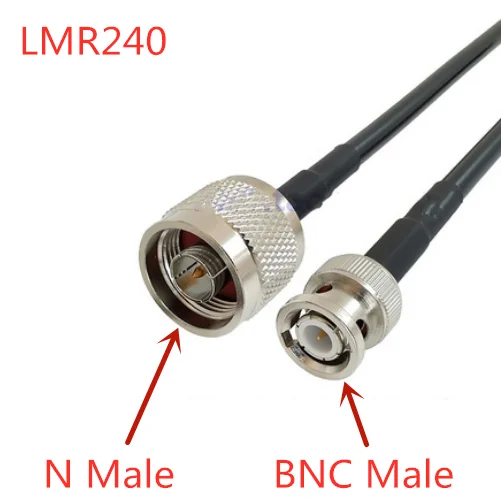 LMR240 Cable BNC Male Plug to N Male RF Adapter 50 Ohm LMR-240 50-4 Pigtail RF Coaxial Jumper Cable