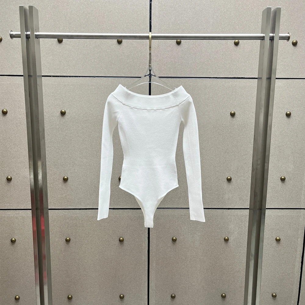 Body Feminino de Tricô Ombro a - Women'S Fashion Suit avaliação e preço