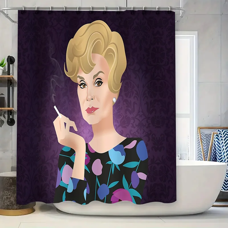 

Vintage Hollywood Glamour Shower Curtain Marilyn Monroe Style Retro Film Star Backdrop Hollywood Decor Bathroom Curtains Unique