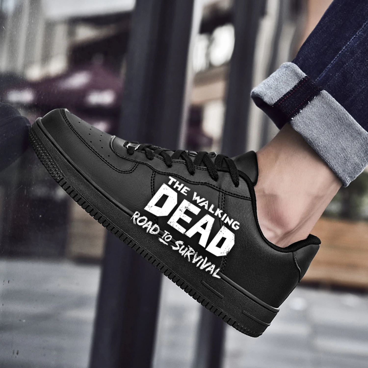 

The Walking Dead Game AF Basketball Mens Womens Sports Running High Quality Flats Force Sneakers Lace Up Mesh Custom Made Shoe