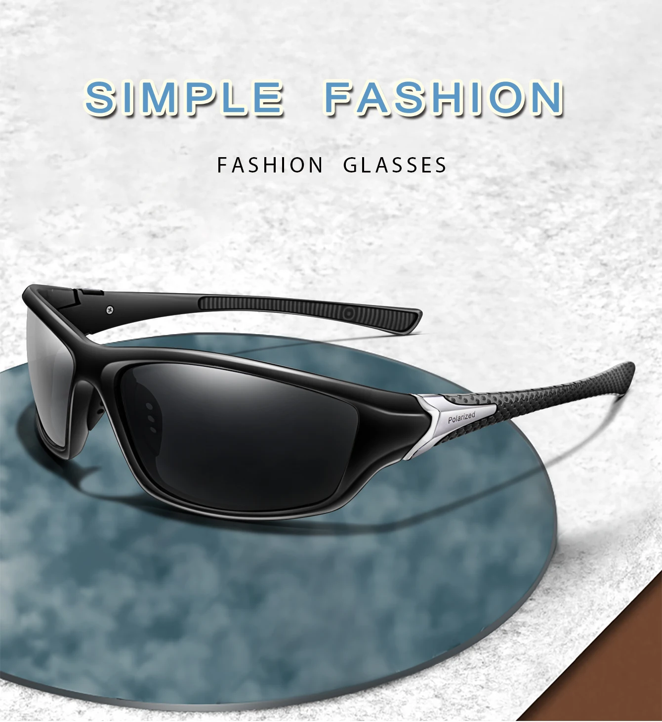 Polarisierte Sport-Sonnenbrille für Männer und Frauen, Outdoor, Reiten, Radfahren, Angeln, Laufen, Wandern, klassische Schutzbrille, UV400-Schutz – Detail 1