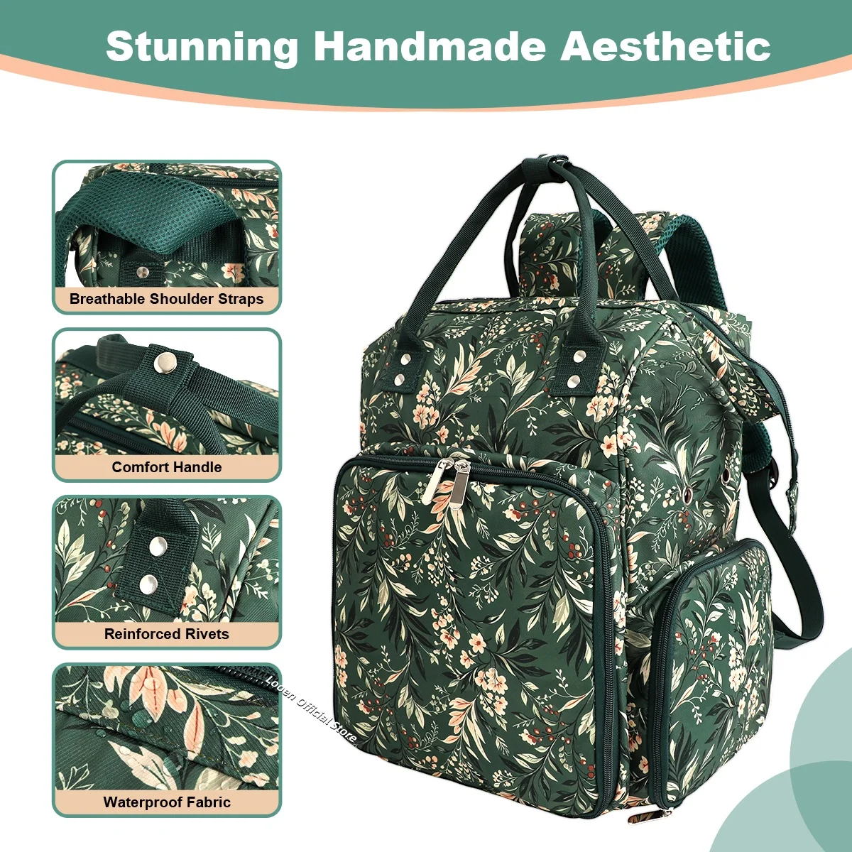 Multifunctional Yarn Knitting Needle Storage Bag Crochet Hook Knitting Accessories Organizer Bag with Anti-tangle Yarn Hole