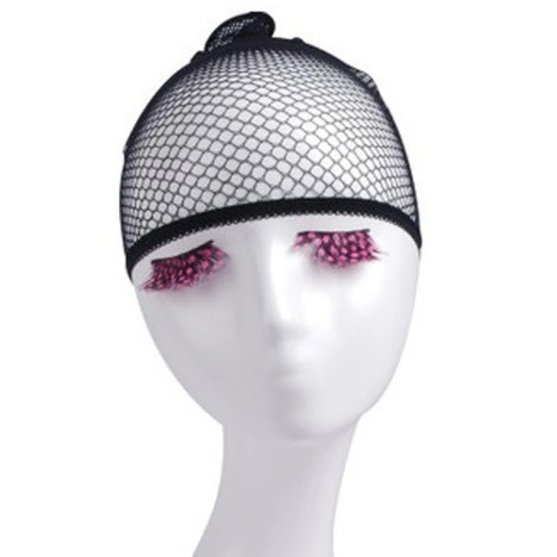 

10pcs/set Elastic Band for Wigs Black Hair Net Stretch Open Ended Fishnet Wig Net Breathable Wig Cap for Wig Accessories