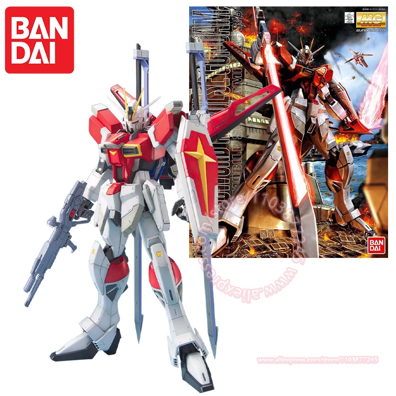 BANDAI MG 1/100 SWORD IMPULSE GUNDAM Assembled Model Children's Toy Ornaments Decoration Birthday Gift Action Figures Peripheral