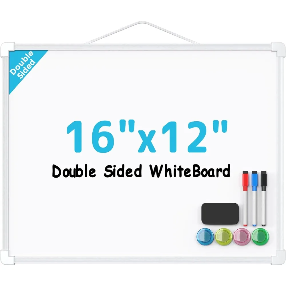 Double-Sided Dry Erase Board for Wall, 16