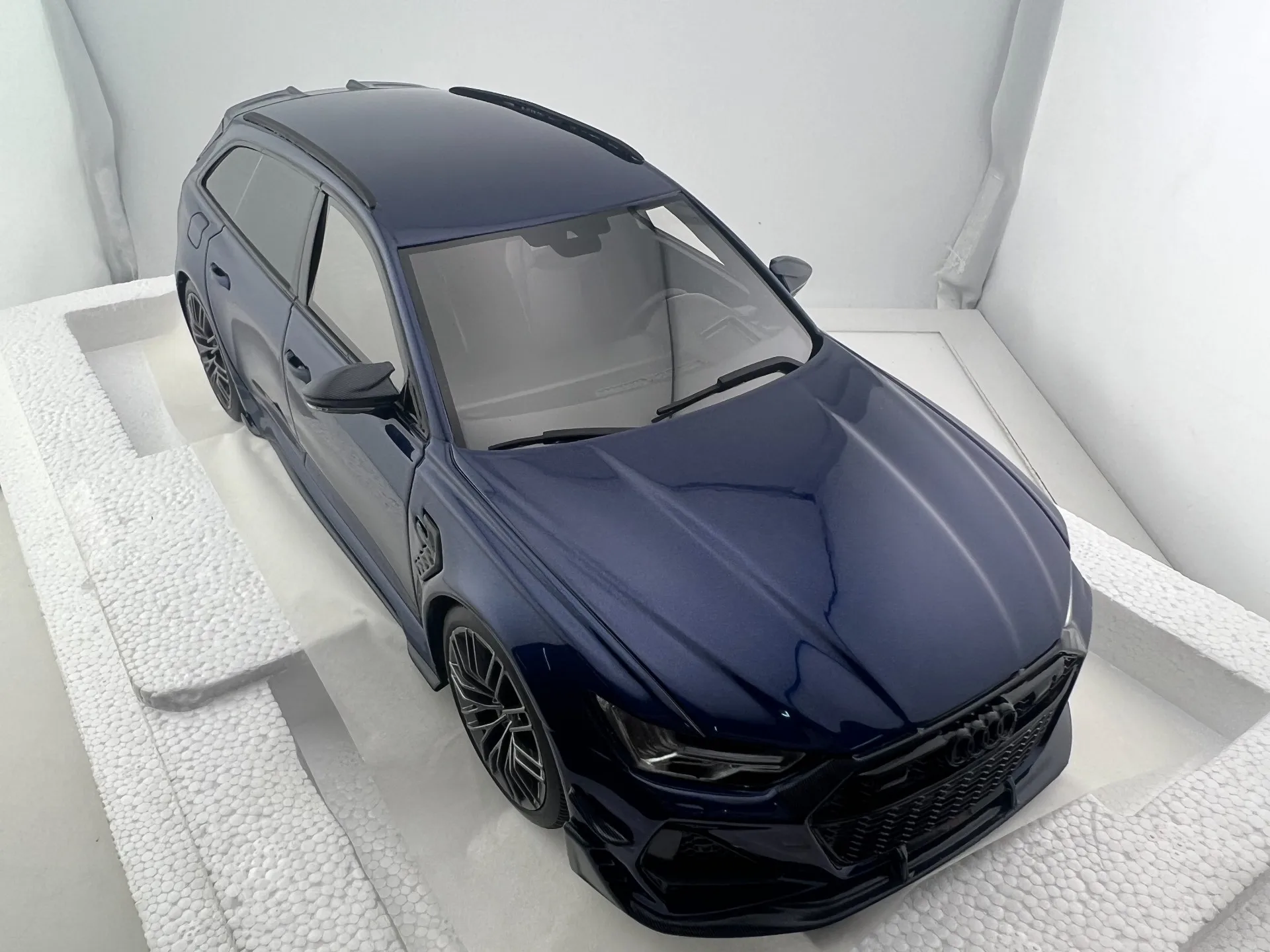 Topspeed – modèle de voiture en résine bleue, échelle 1/18, Audi RS6 ABT