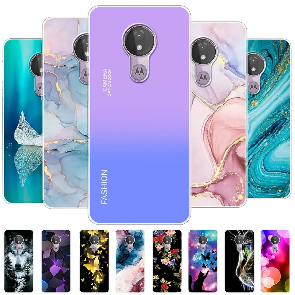 For Moto G7 Power Case Print Cover Funda For Moto G6 Play G6 Plus Clear Soft Silicone Phone Case For Motorola Moto G6 Coque