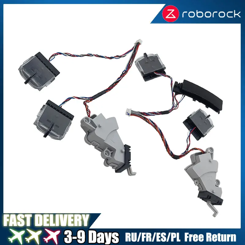 

Аксессуары для роботов-пылесосов Roborock, оригинальные детали для Cliff, правый и левый S5 Max/S50 Max/S55 Max/S60Pure/S65 Pure/S45Max