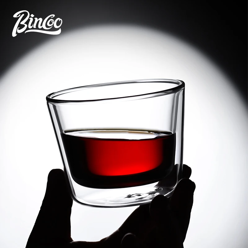 

Bincco coffee cup minimalist glass red wine cup essential drinking utensil for home kitchen coffee cup 90ml 180ml 240ml