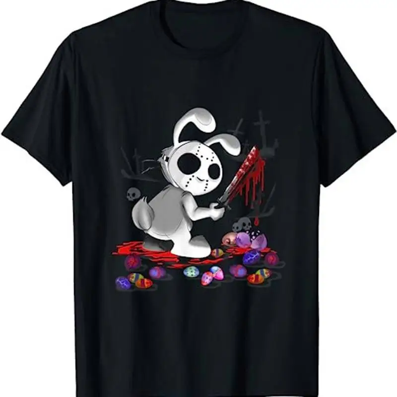 

Happy Easter Scary Horror Bunny Js Mask For The Eggs T Shirt Sweat