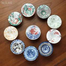 10pcs/50ml Traditional Ceramic Tea Cup Set Painted Beauty Master Cup Blue and White Porcelain Hat Cup Chinese Wedding Tea Set