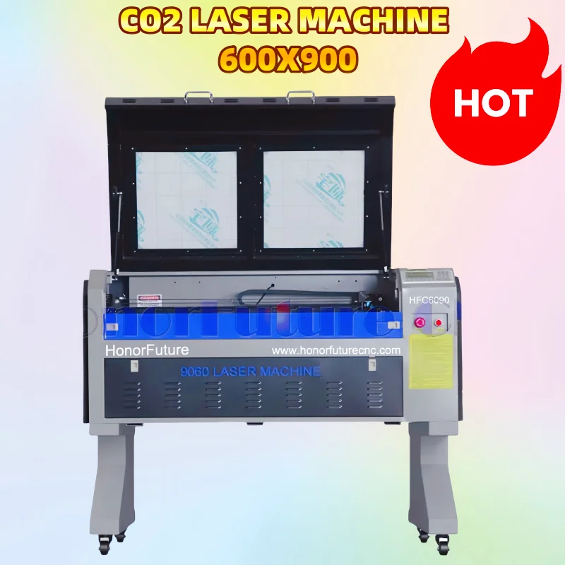 Image of 6090 1390 CO2-Laserschneid- und Graviermaschine 80 W-150 W mit Drehachse für Metall, unterstützt AI-Format