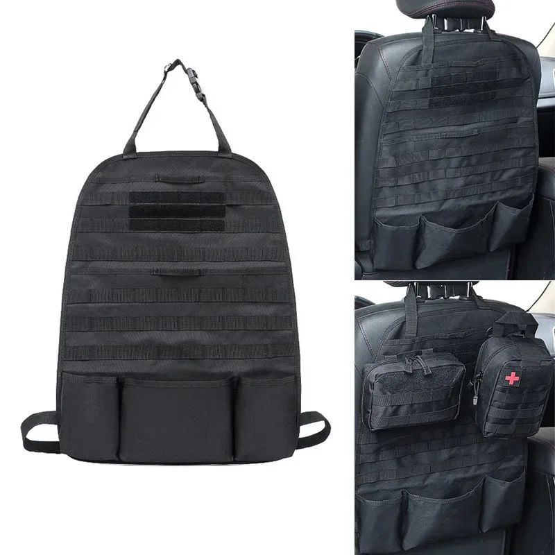 

Органайзер на спинку автомобильного сиденья, тактический Molle, панель для хранения автомобильного сиденья, универсальный чехол для самостоятельного вождения, охотничий автомобиль, чехол для сиденья, аксессуары