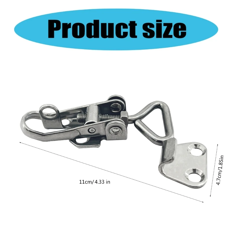 Adjustable Lock Fastener Clamp Lockable Hold Down Clamp Lock 316 Stainless Lock Locker Marine Boat Door Lock Drop Shipping