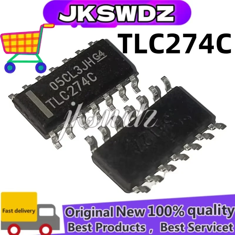 10 PCS/LOT NEW original TLC274CDR TLC274C TLC274 SMD SOP-14 operational amplifier In Stock IC