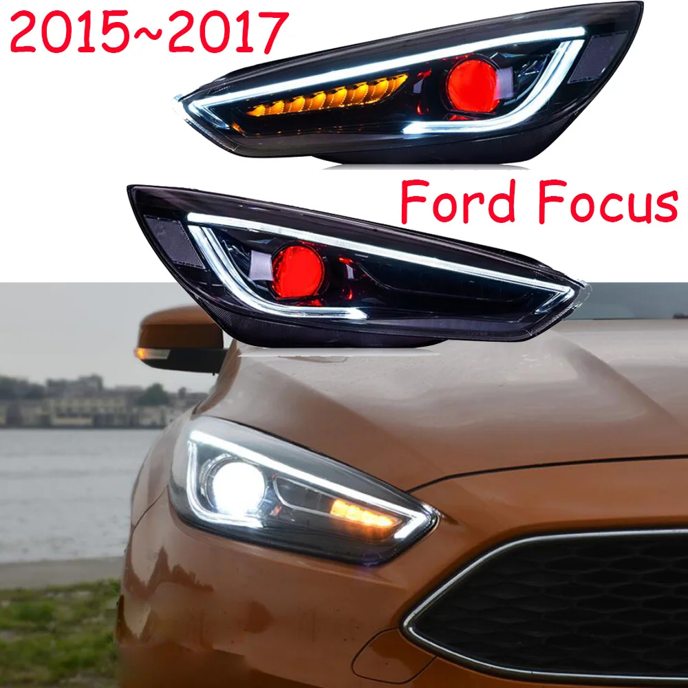 

Pop show Car Styling Head Lamp for Focus Headlight 2012~2017 year DRL Daytime Running Light Bi-Xenon HID Accessories