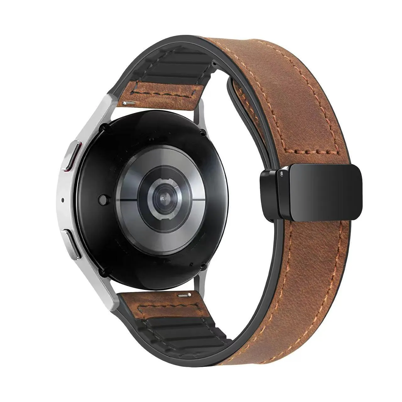 Leather Silicone Strap For Xiaomi Watch S4 S3 S2 S1 Pro Active 20mm 22mm Sport Silicone Magnetic Band For MI Watch Color Color 2