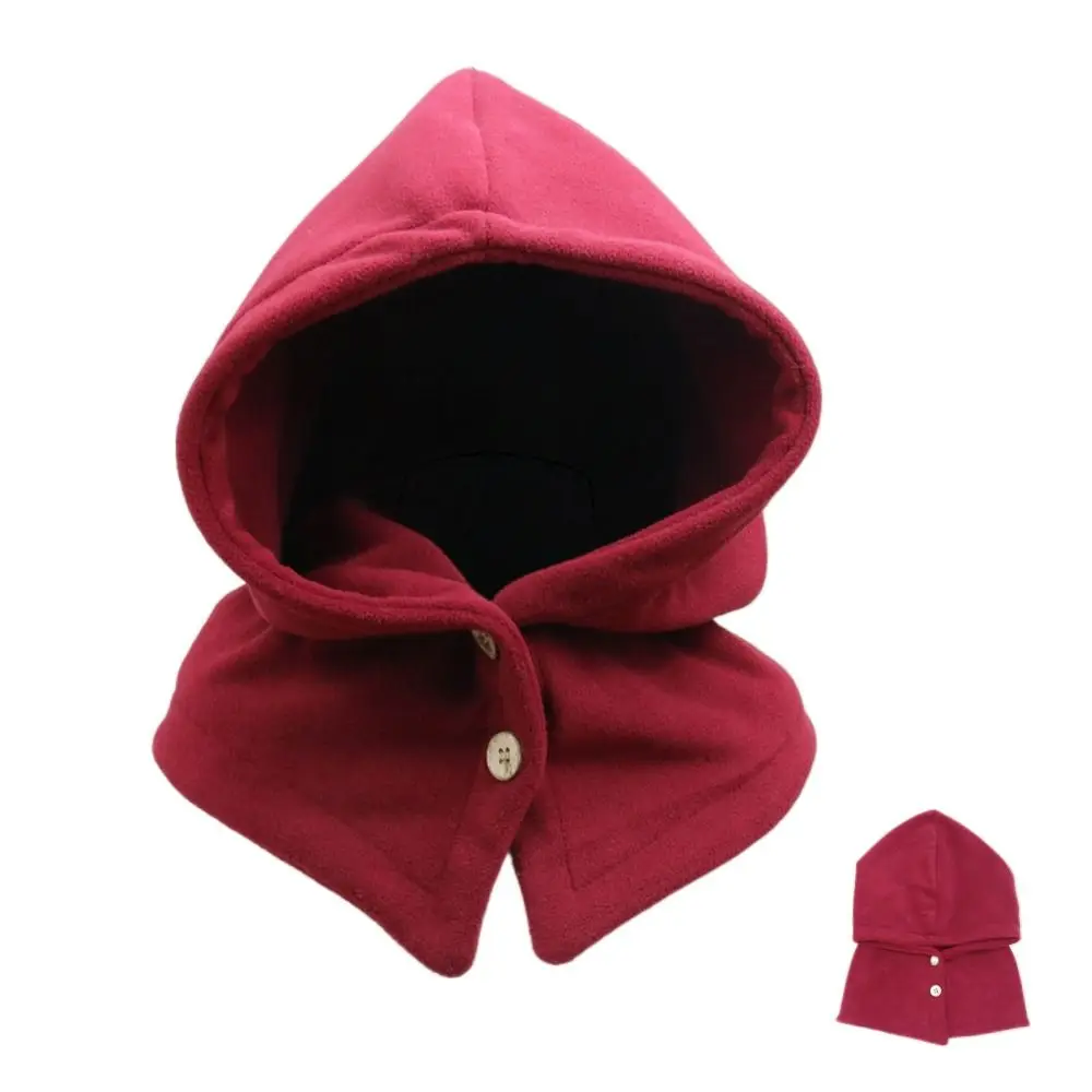 

Polar Fleece Balaclava Hat Collar Warm Windproof Men's Pullover Cap Soft Ears Warm Men Bonnets Cold Weather